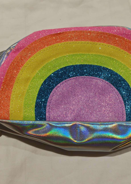 rainbow pencil bag